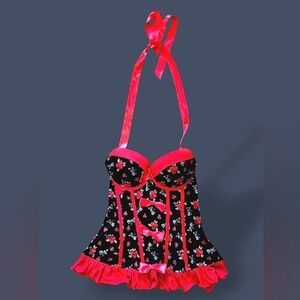 EUC LOVESICK Flowers & Bows Corset